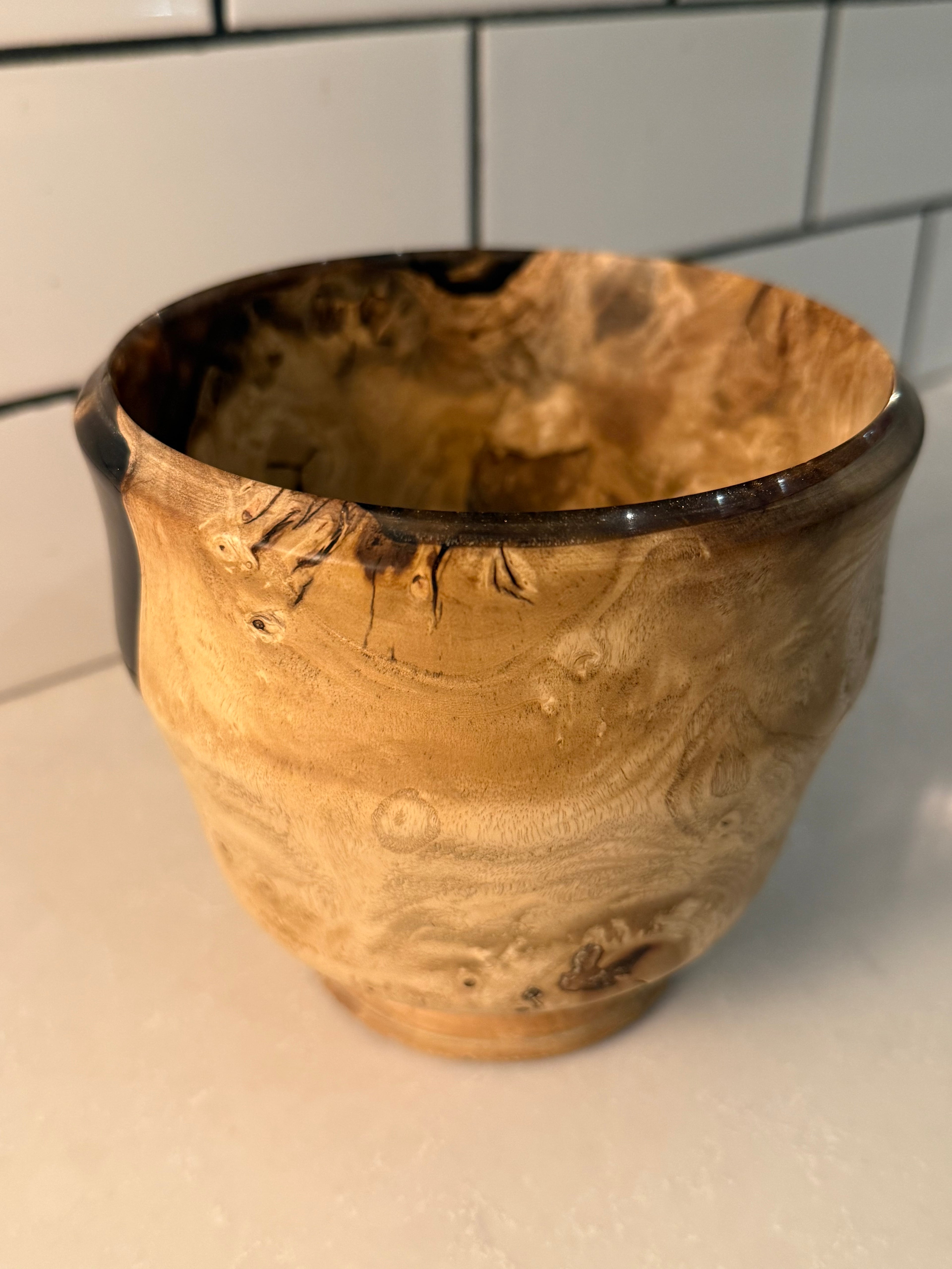 Wood and epoxy items.